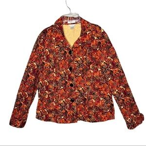 Christopher & Banks Front Button Stretch Jacket